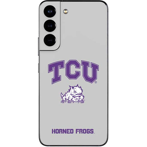 Texas Christian University Horned Frogs Logo Print Galaxy S22 Skin